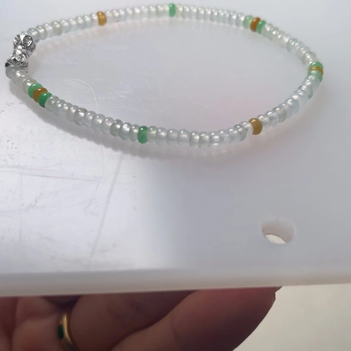 小***饼未镶嵌手串翡翠翡翠