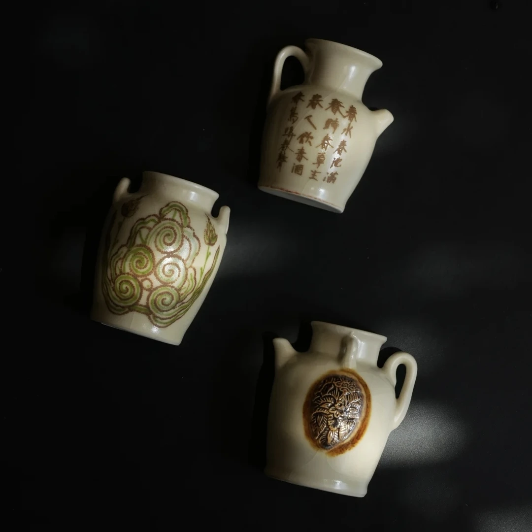 泥人刘 长沙窑系列 冰箱贴