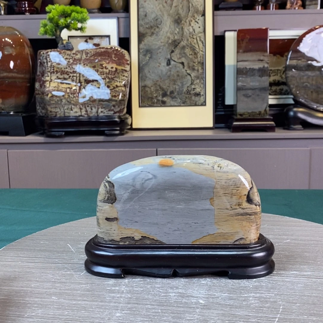 石材广西国画石草花石