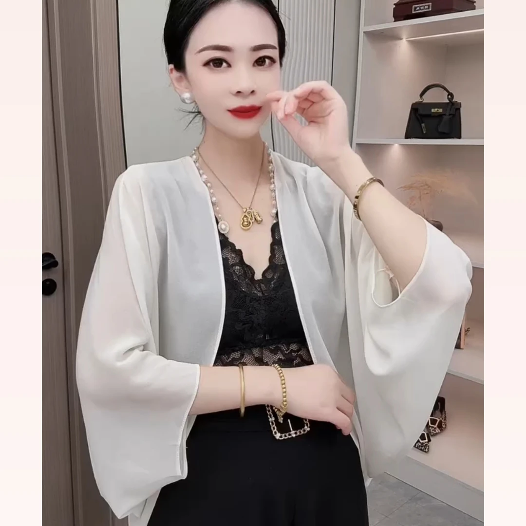 夏季新款披肩外套显瘦开衫外套薄款披肩防晒空调衫