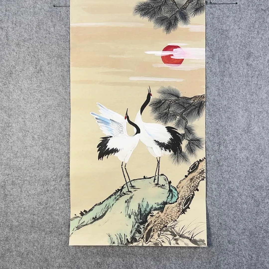 国画164 花鸟和蝴蝶都在等待它飞