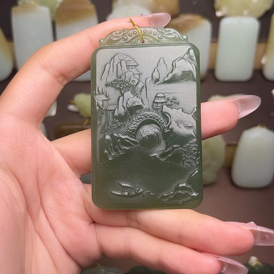 和田玉未镶嵌颈饰