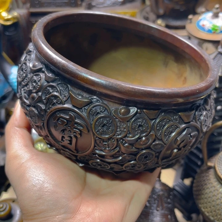 铜器摆件收收藏藏