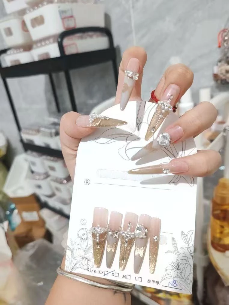 长款手工穿戴甲直播间下单链接