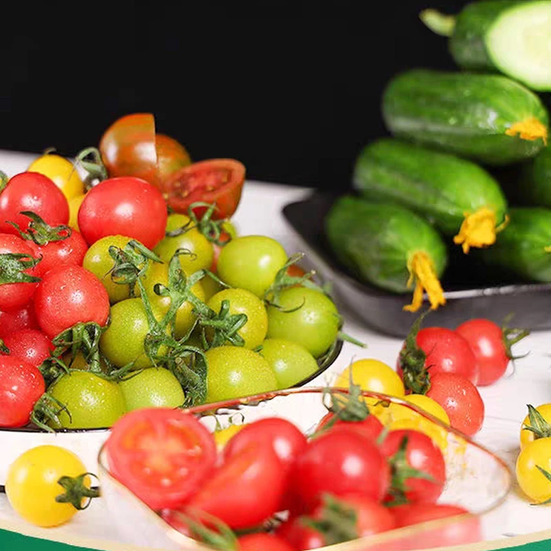 【田园音符】山东潍坊缤纷小番茄+小黄瓜 3斤4.5斤