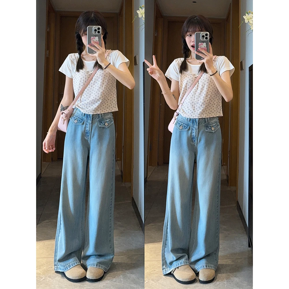 王家有鱼/无弹阔腿裤/89069