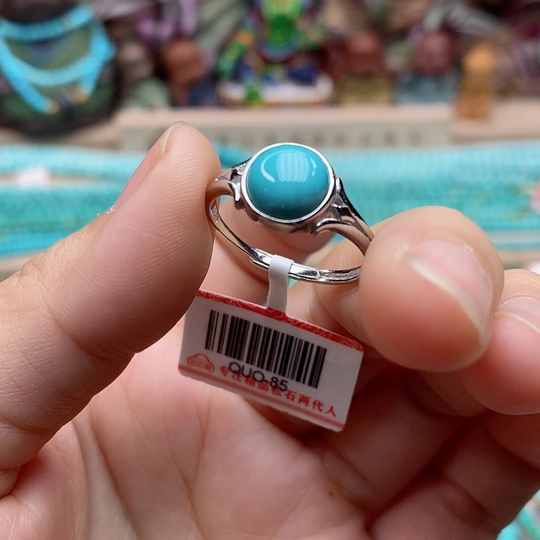 绿松石珠宝奇石银S925镶嵌