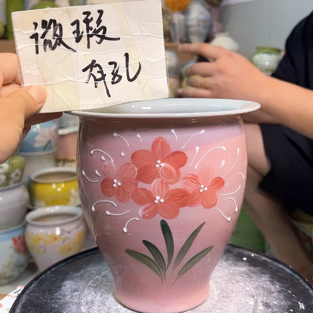 景德镇陶瓷花盆微瑕789