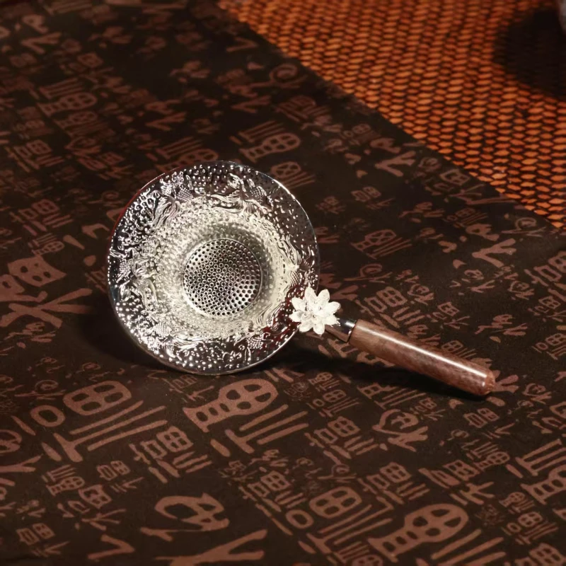 【小乔赏瓷】锦鲤合金过滤茶漏（th621）