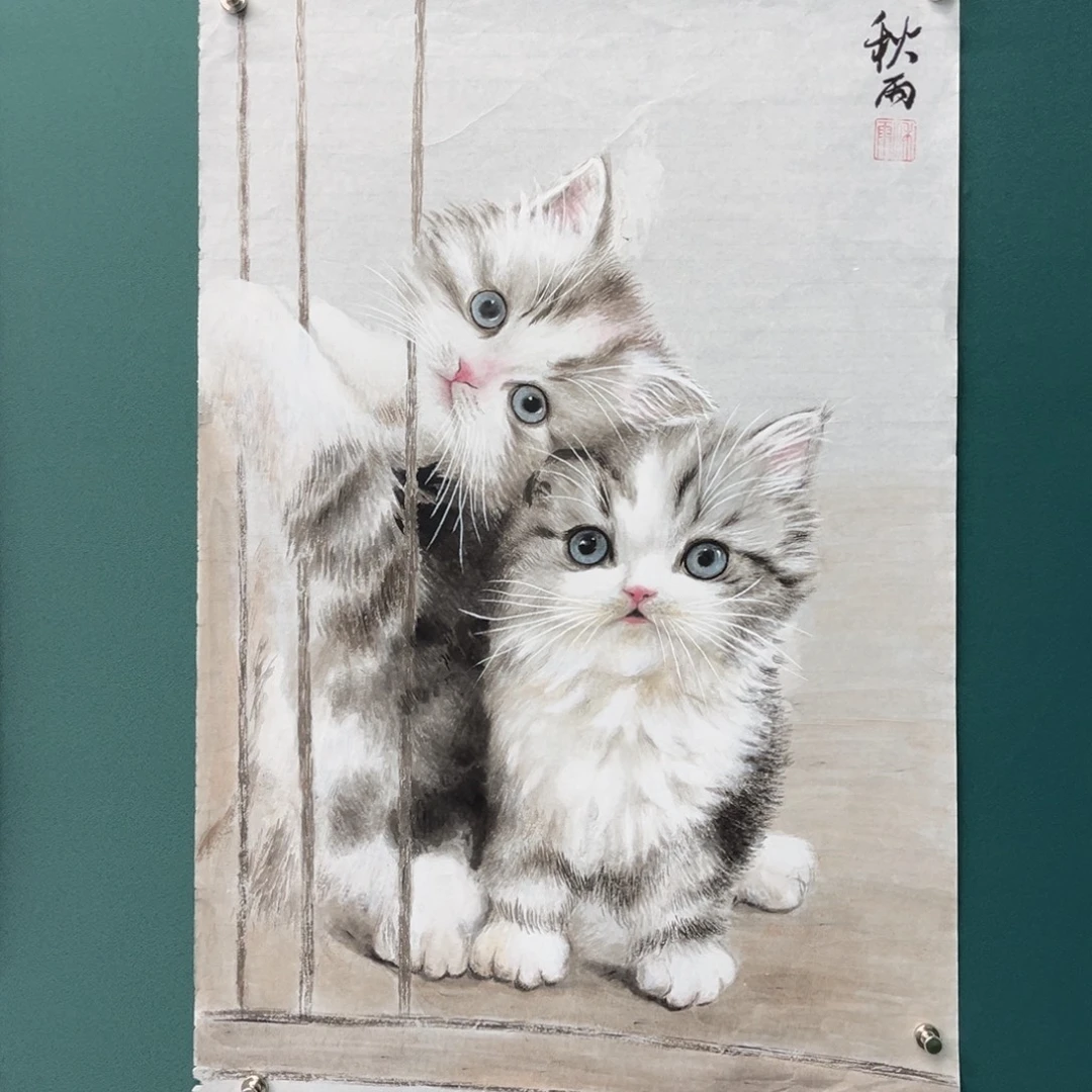 国画艺术家真人手绘