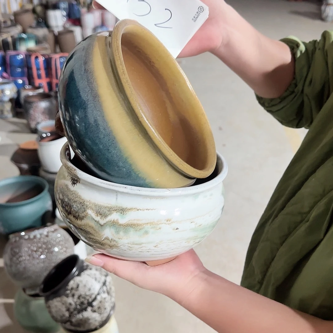 紫砂花盆志军园艺1119-132