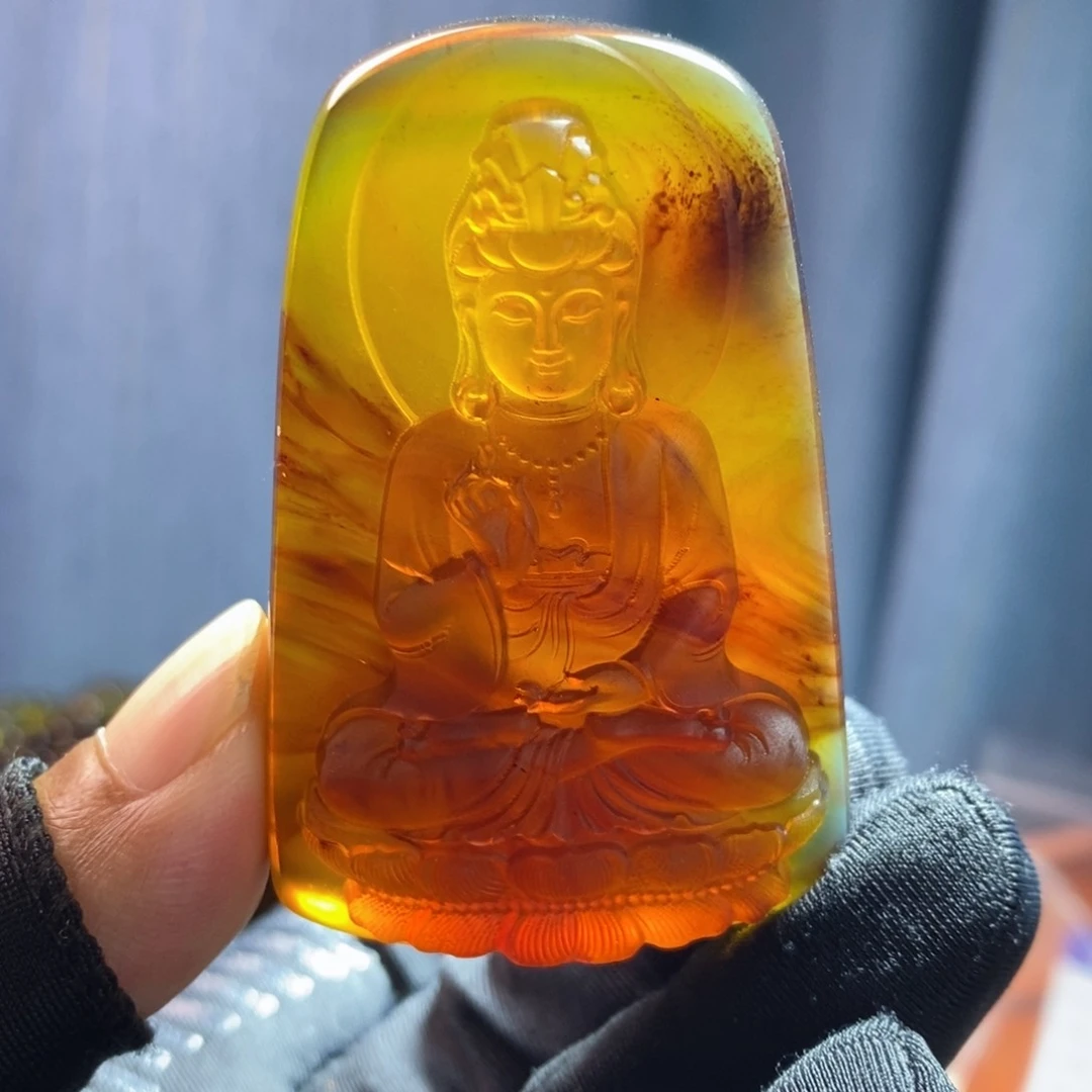 未镶嵌琥珀裸石。。。