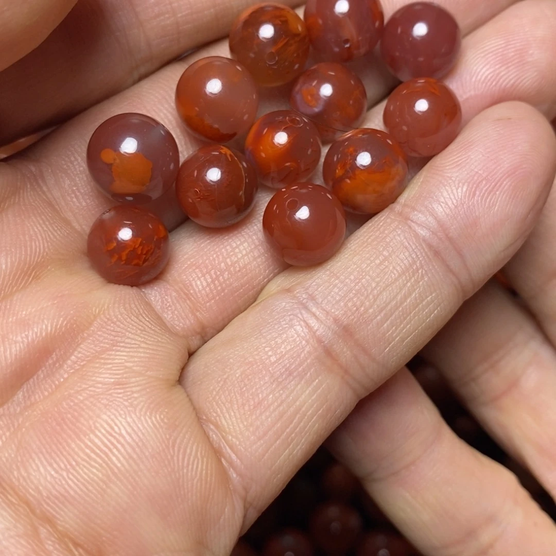 未镶嵌10加圆珠12个93号南红玛瑙