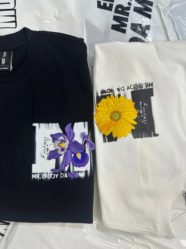ME斑驳花朵］好好看的刺绣！再搜159+美式宽松短袖