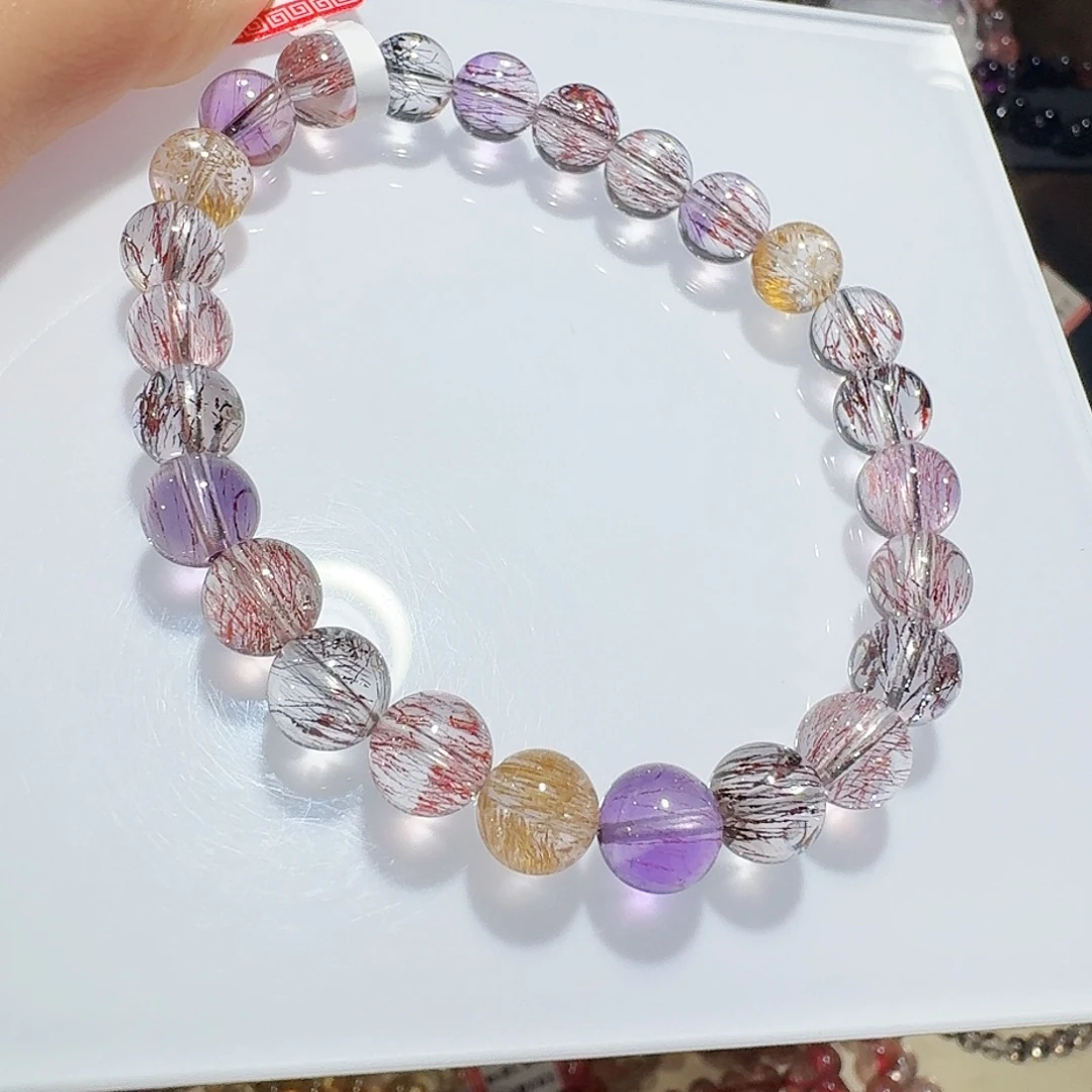 未镶嵌手链水晶7.8mm仙女超七手串