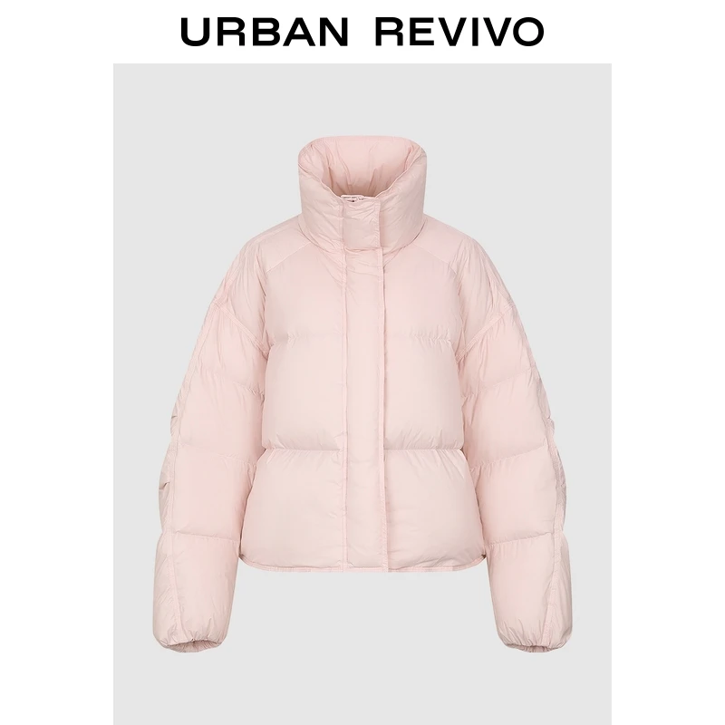 【HOT】UR2025冬季新款女装休闲立领绗缝羽绒服UYL150063