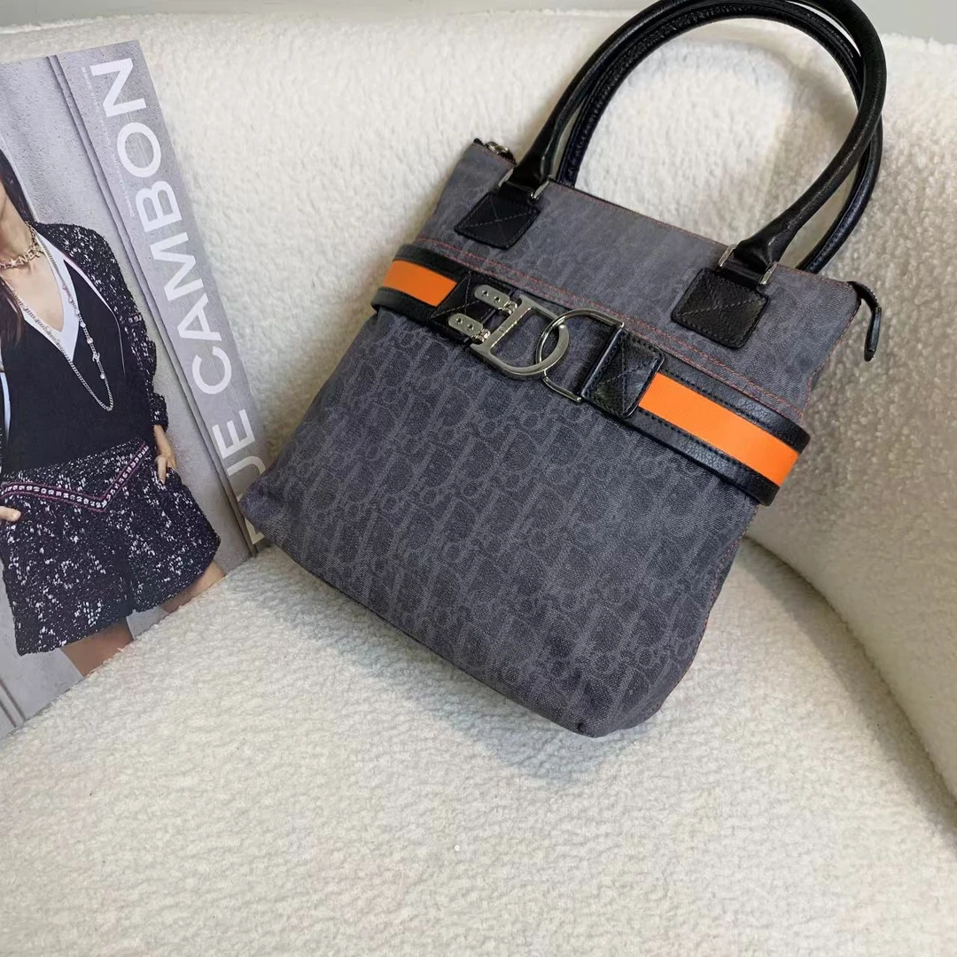 99新 DIOR/迪奥 壹臻/老花飞行员牛仔中古手提包 29642499