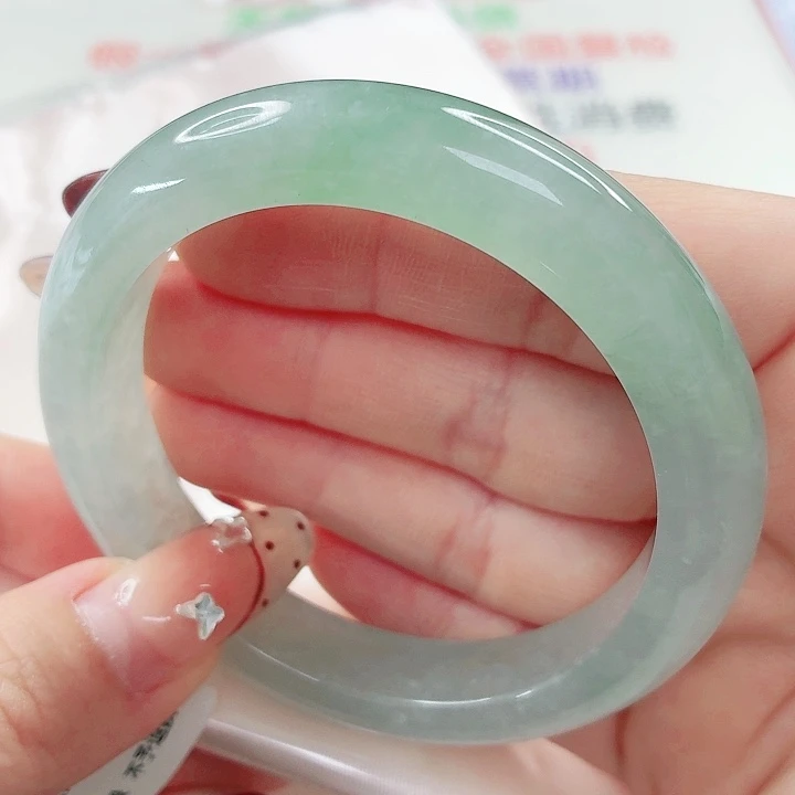 翡翠未镶嵌手镯55.8x593