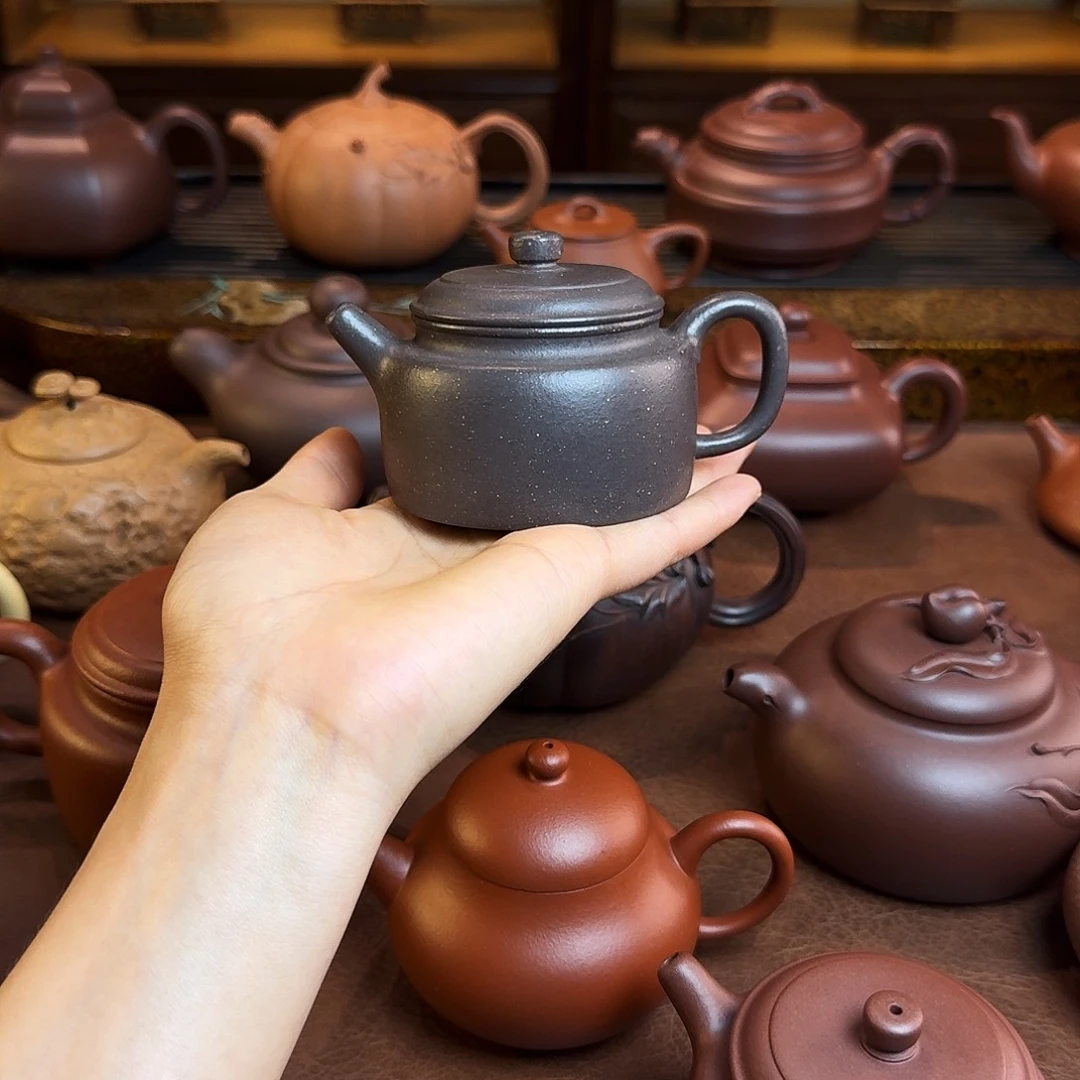茶壶紫砂?***?德钟壶，天青泥