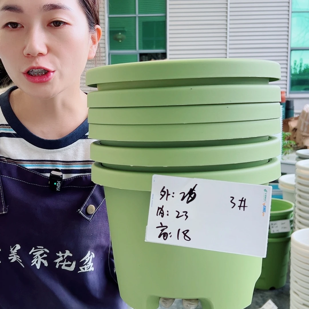 瑕疵球根盆3#果绿6个无托