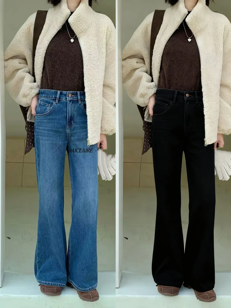 爱心刺绣款～双颜色可选择！窄版小阔腿牛仔裤！可盐可甜 77