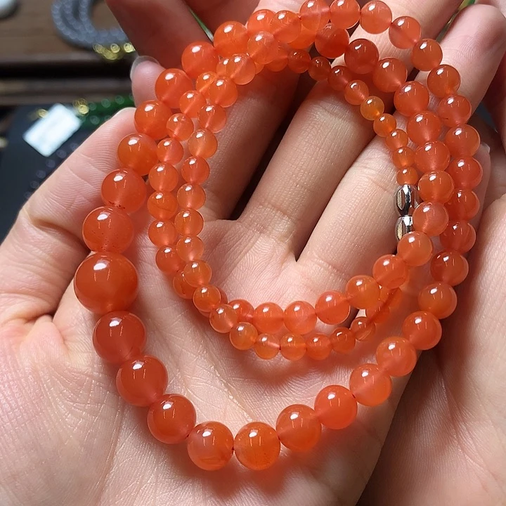 南红玛瑙颈饰合金颖*颖