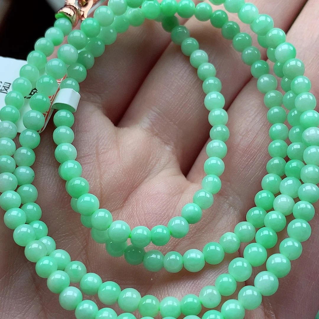 翡翠未镶嵌毛衣链翡翠