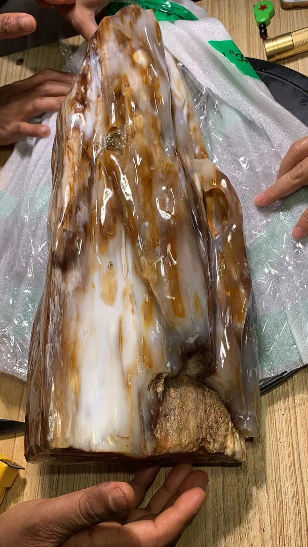 精美树化玉摆件2025119