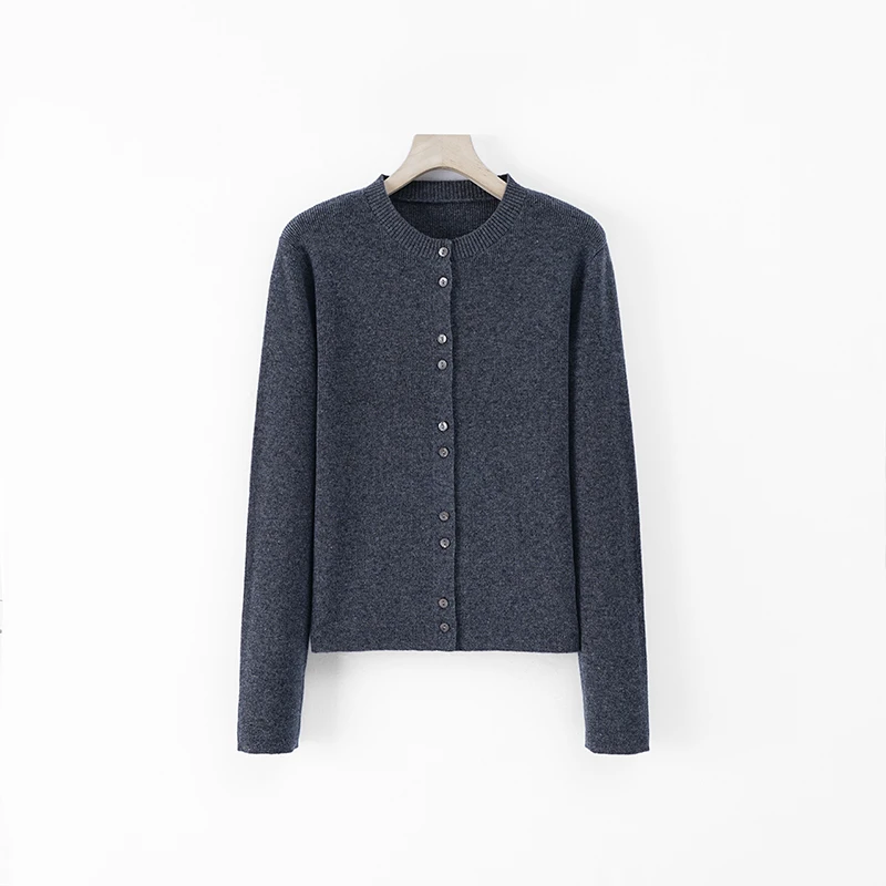 长袖针织短款时尚休闲百搭圆领秋冬WH-24248