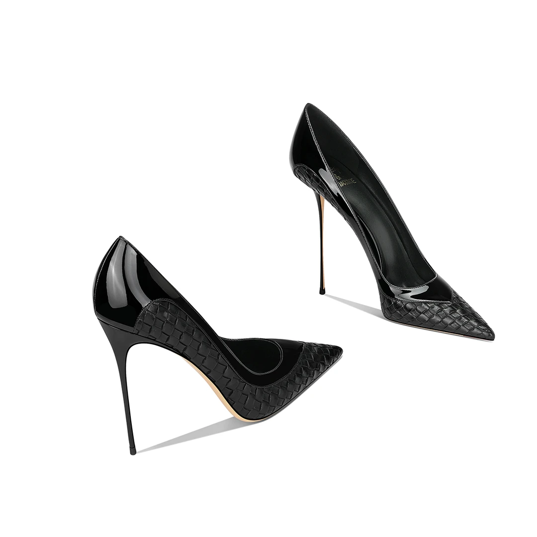 细跟鞋女2025爆款洋气款时尚气质高级感通勤黑色百搭高跟不累脚