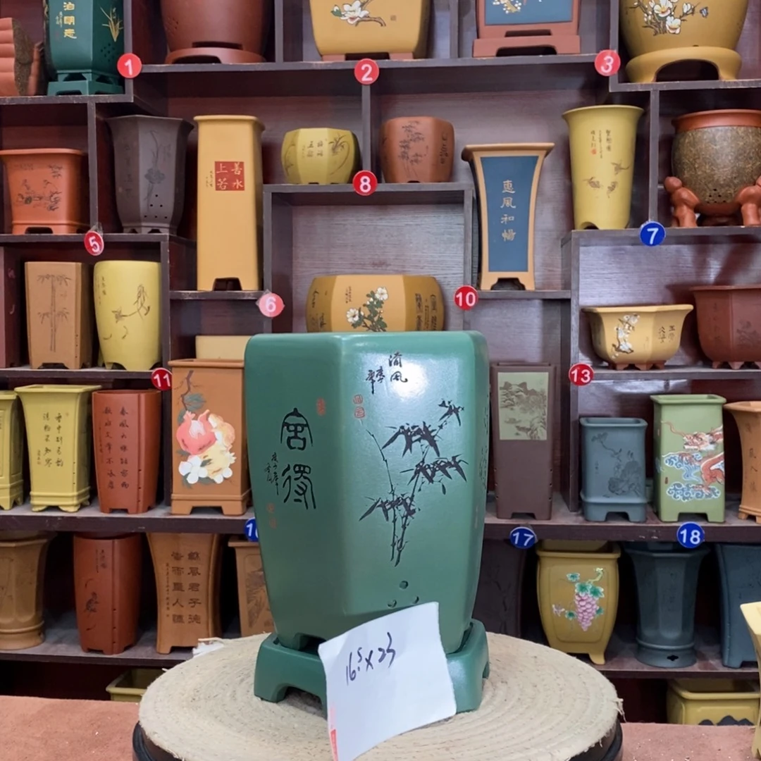 紫砂艺术紫砂花盆