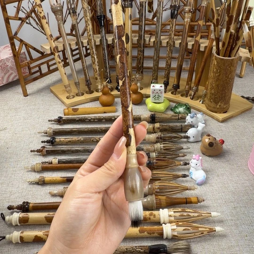 出锋2.5厘米 口径1.1厘米纯毛料鸡距笔