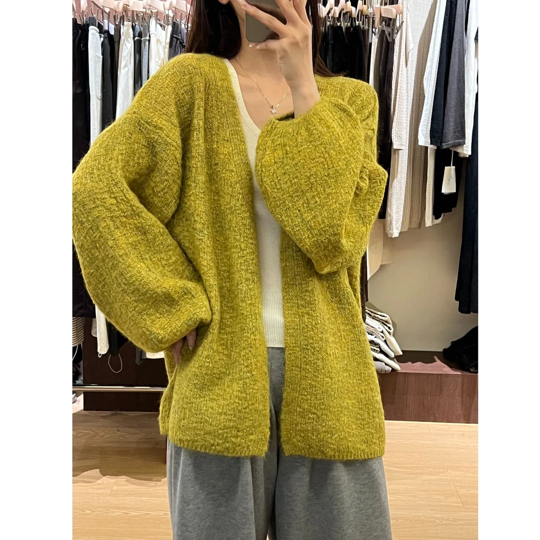 MT DISTORTION 2025秋季新款琥珀流光韩系针织开衫