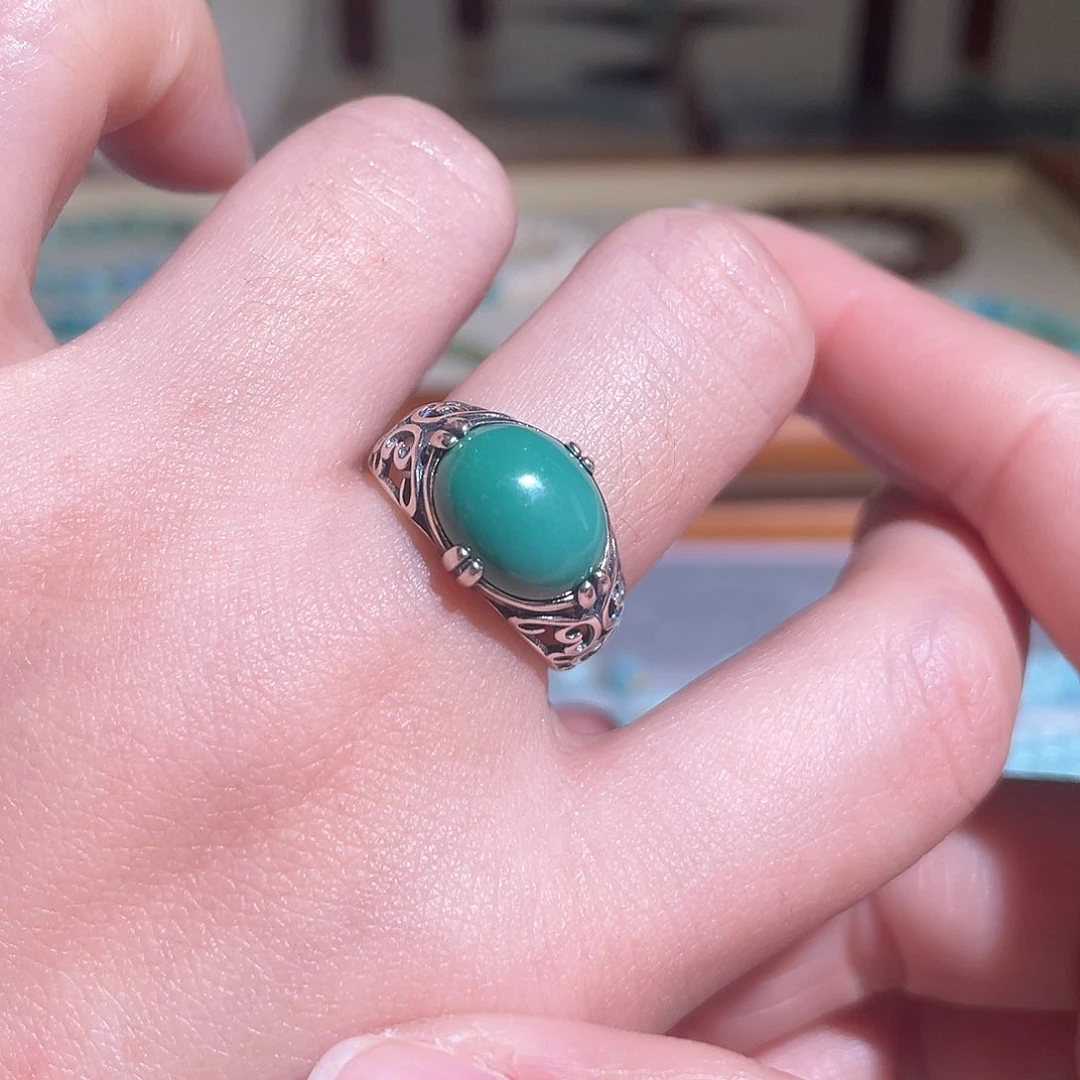 绿松石配饰银S925镶嵌