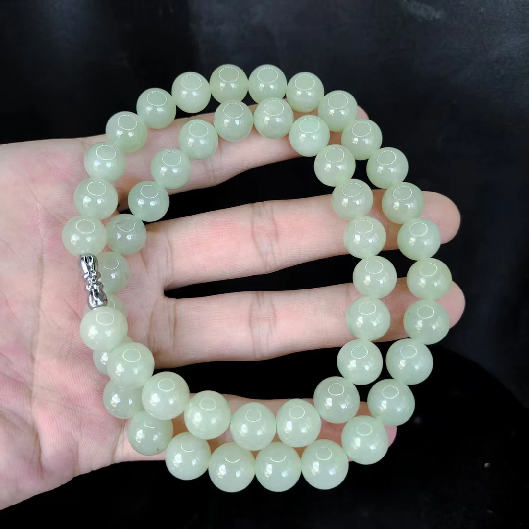 【老三珠宝】和田玉公主链J8-约9mm