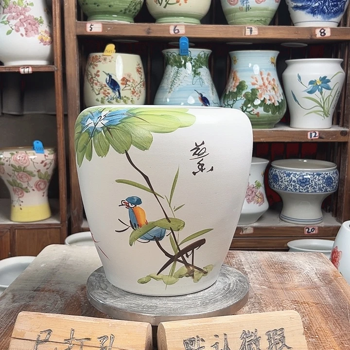 陶瓷苹果荷花鸟新款新款新款陶瓷