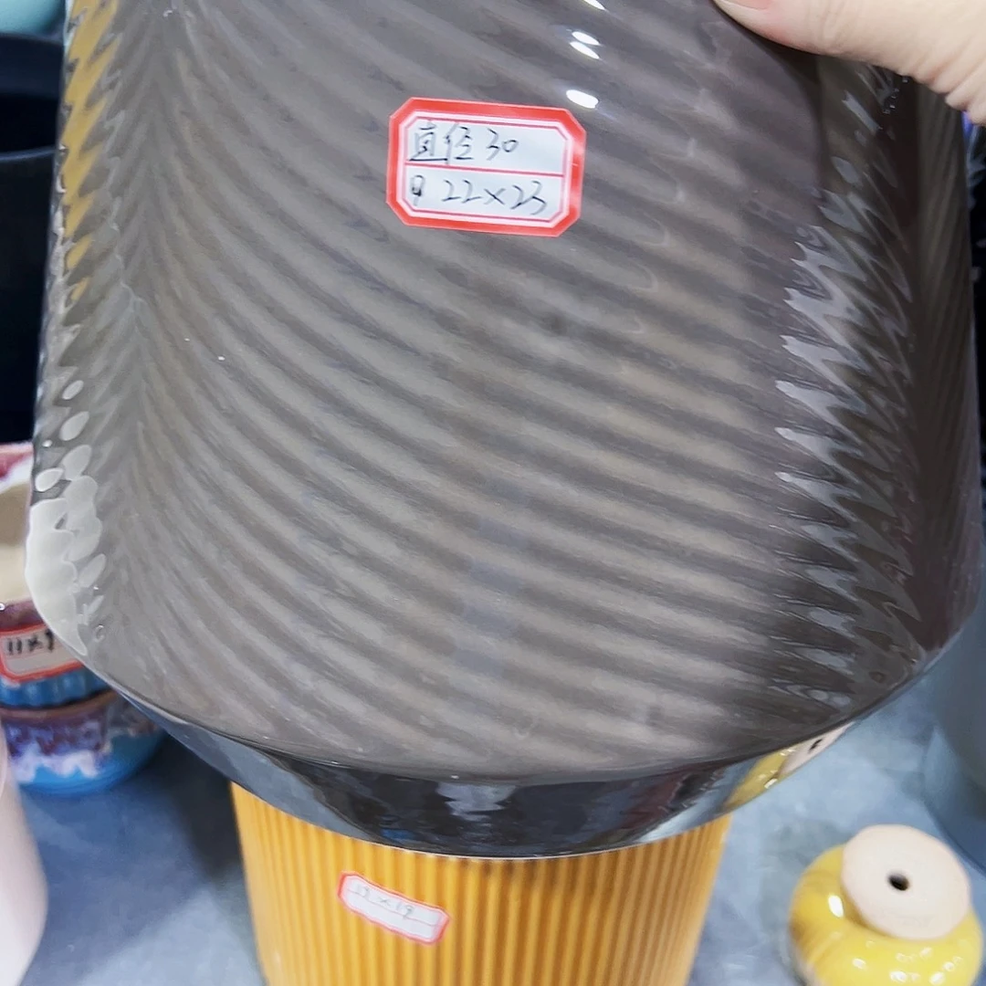 有孔外贸尾单陶瓷花盆凑单10米包邮