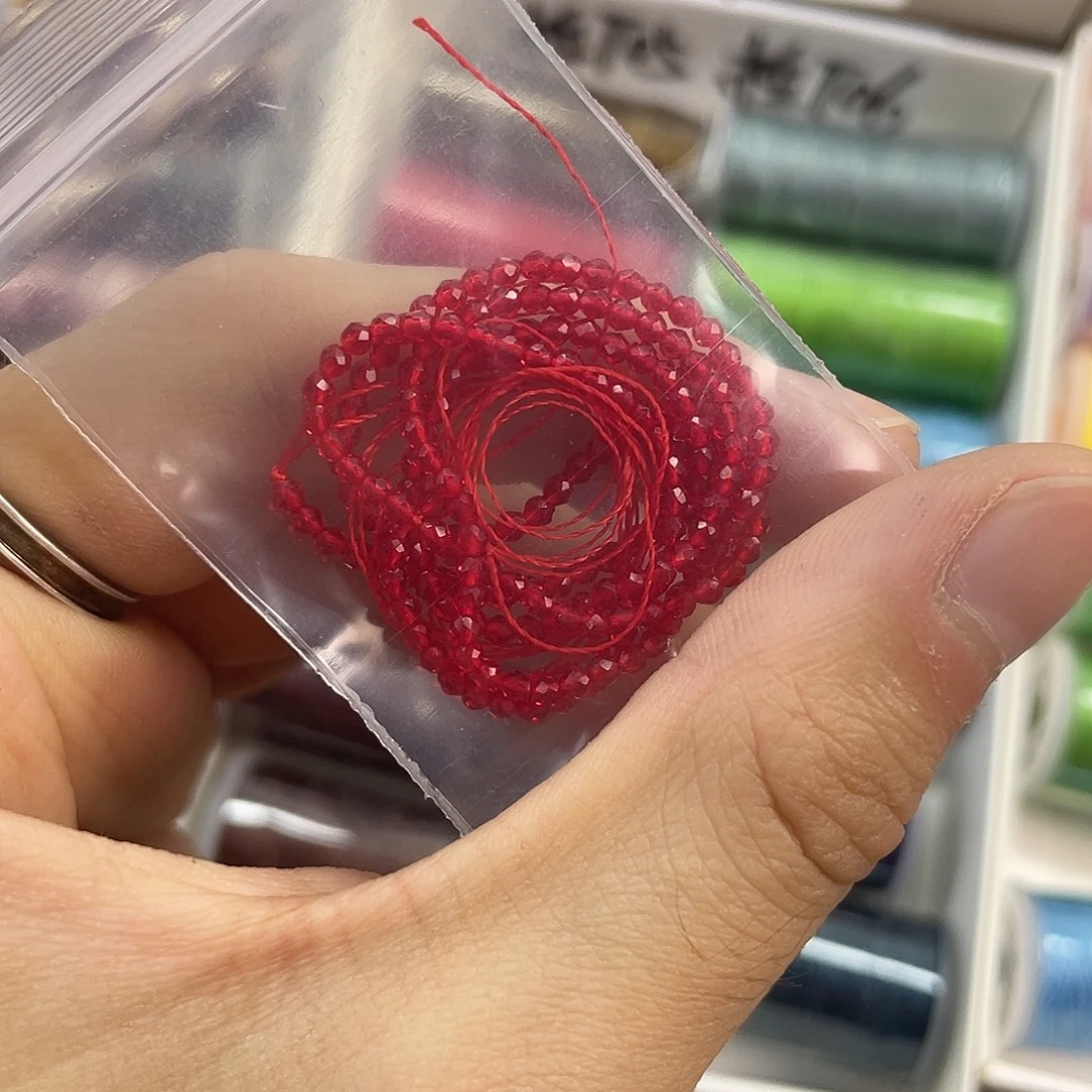 ****娇聚酯纤维2mm晶晶-亮红-3包