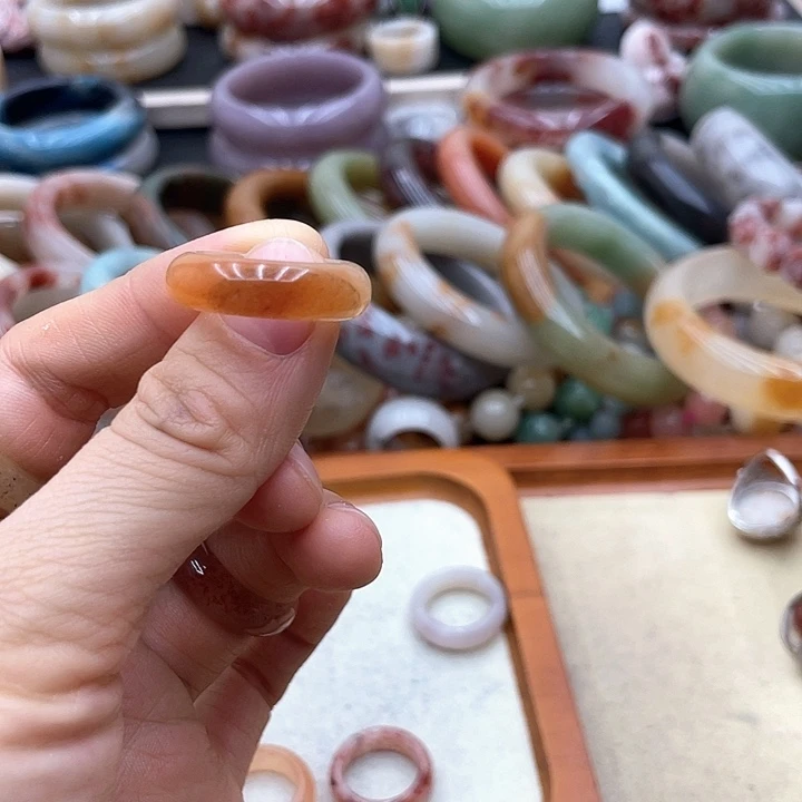 石英质玉圈口齐全未镶嵌无