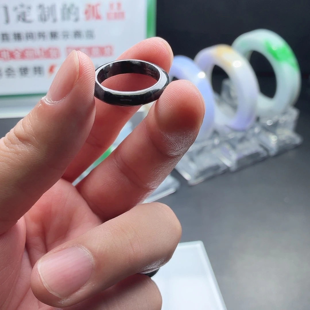 翡翠未镶嵌戒指天然翡翠戒圈