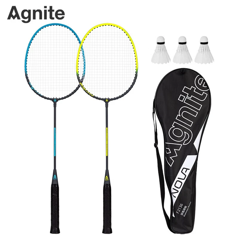得力Agnite 儿童分体羽毛球拍F2136（蓝+绿）