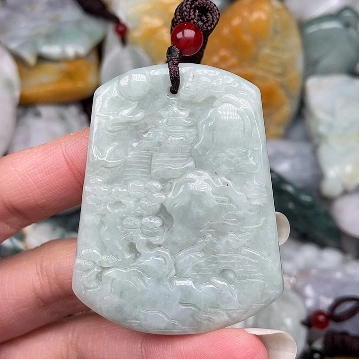 颈饰未镶嵌翡翠翡翠