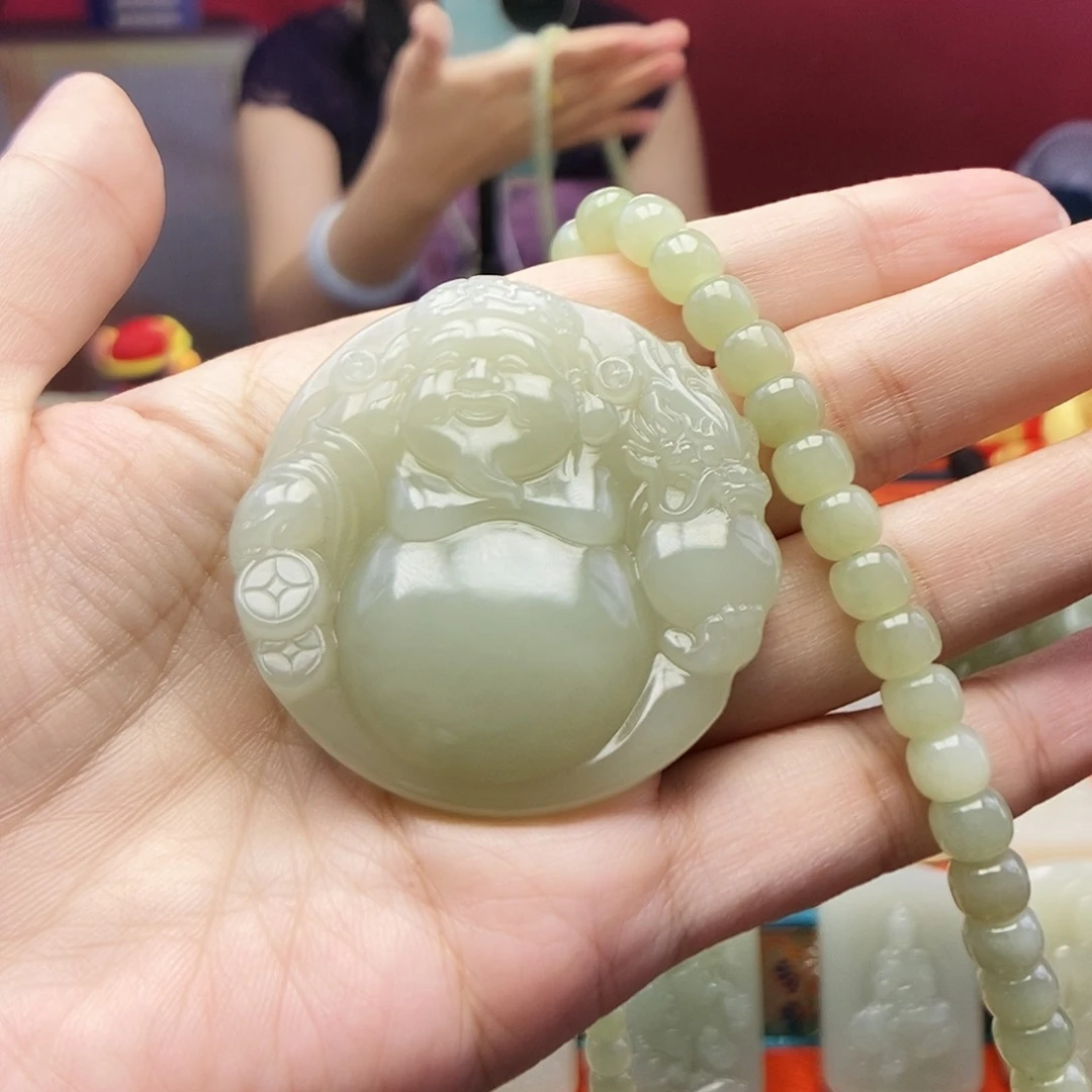 和田玉未镶嵌颈饰健****）