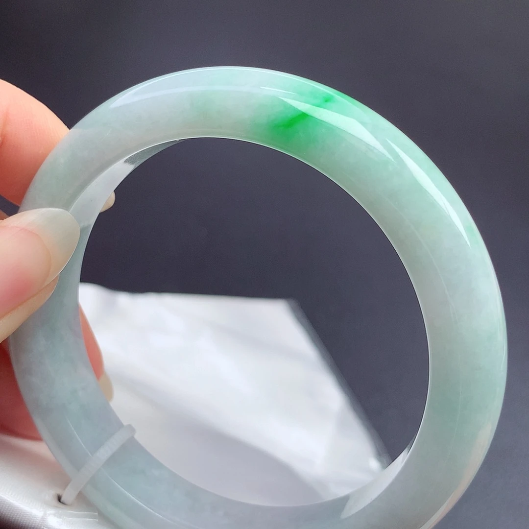 翡翠未镶嵌手镯58.7圈口