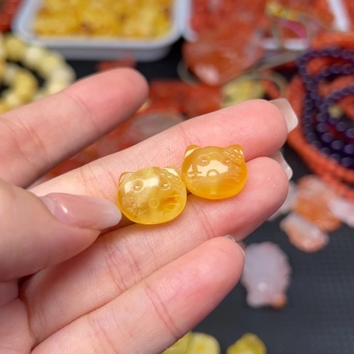 琥珀未镶嵌吊坠(不含链)