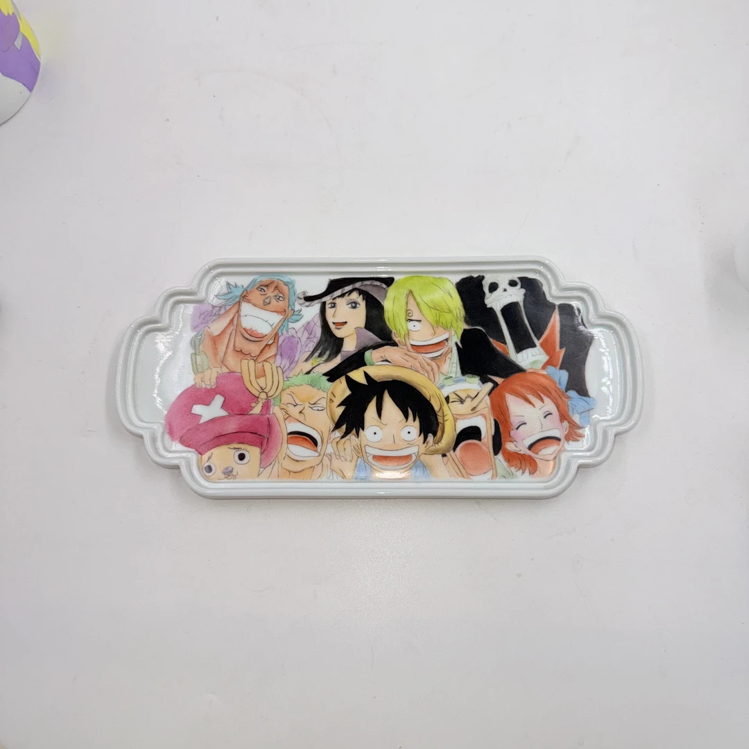 景德镇陶瓷手绘海贼王路飞动漫人物创意个性主题茶盘大盘子系列