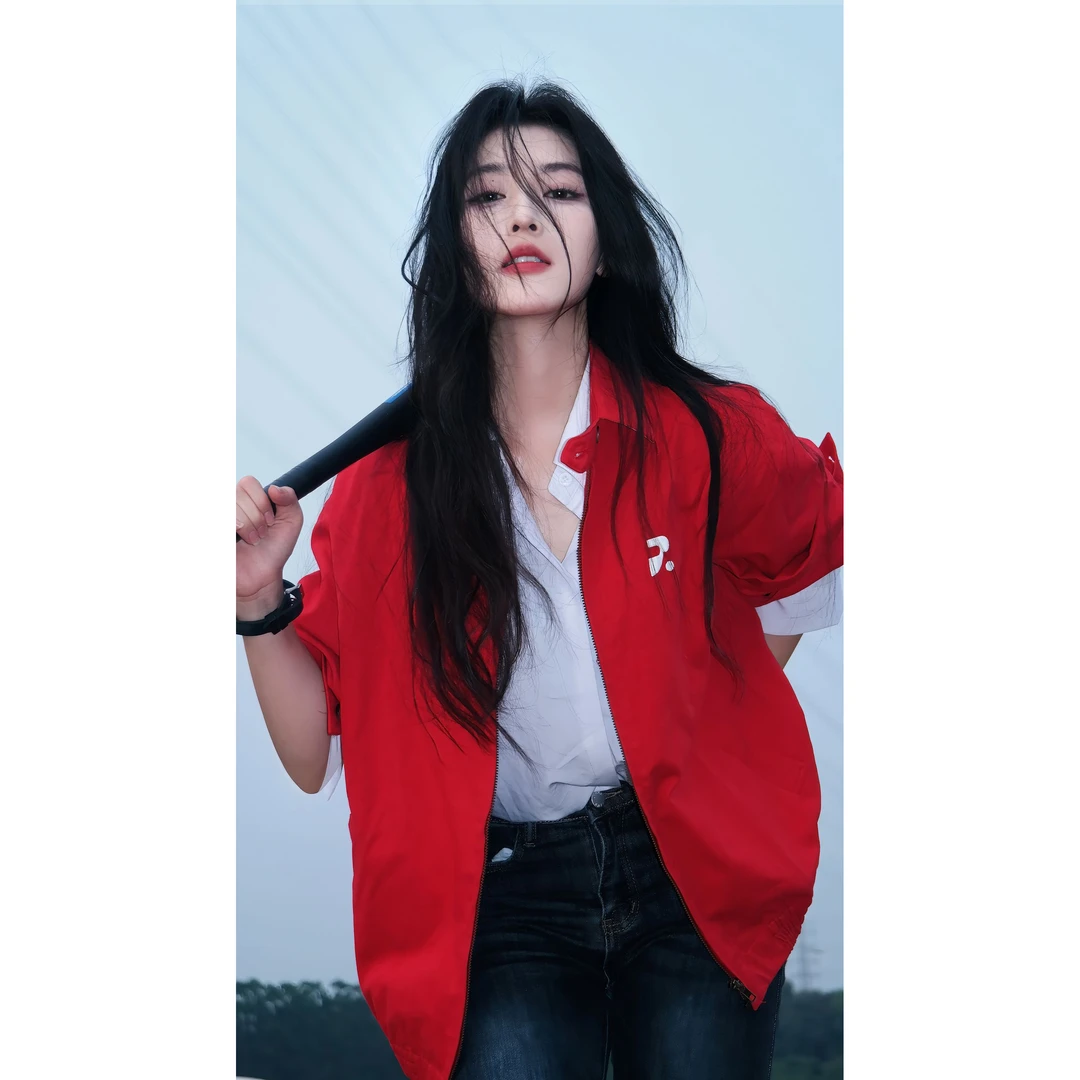 RASS 国潮立领长袖潮流刺绣户外夹克翻领撞色拉链常规款休闲夹克