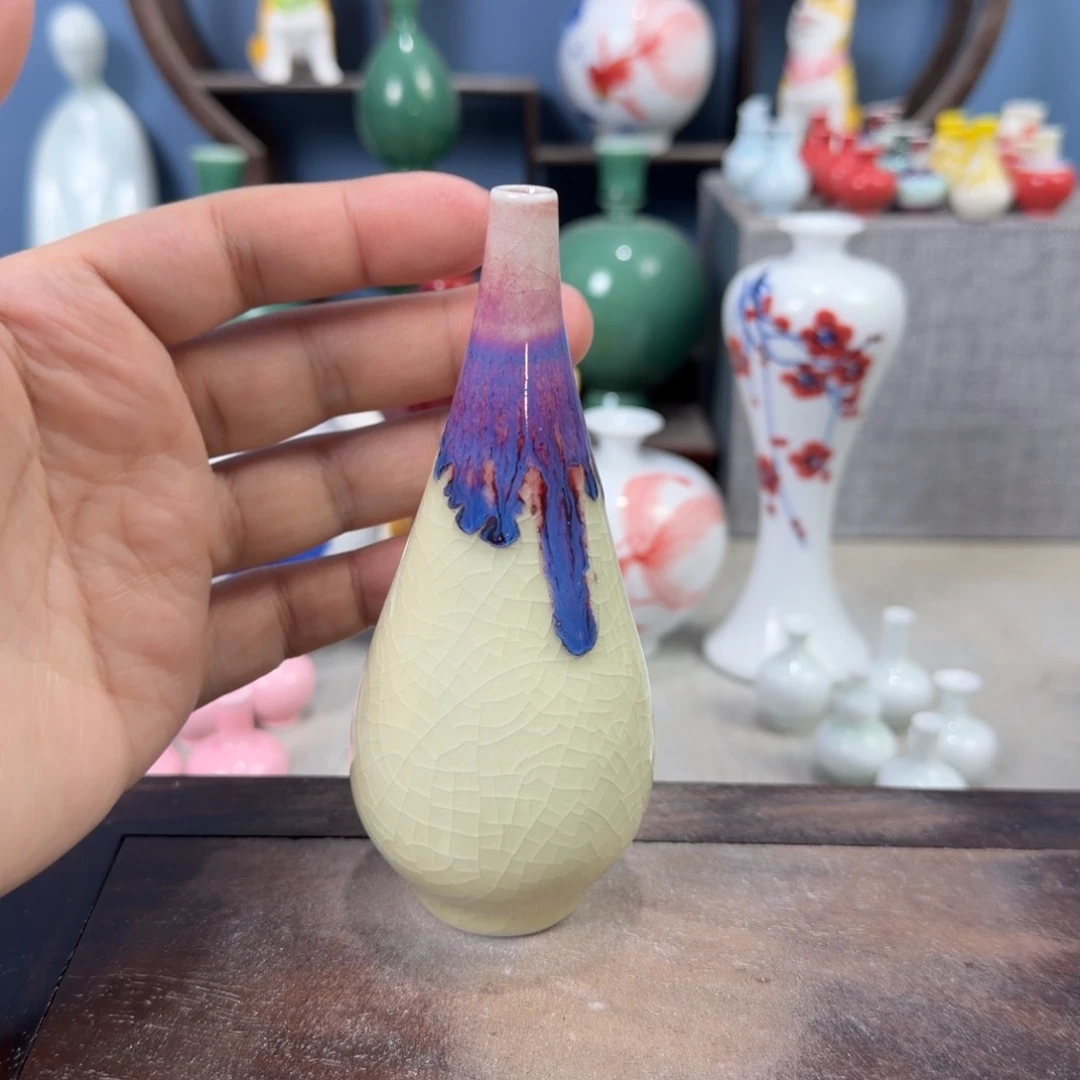 陶瓷手工小花器摆件