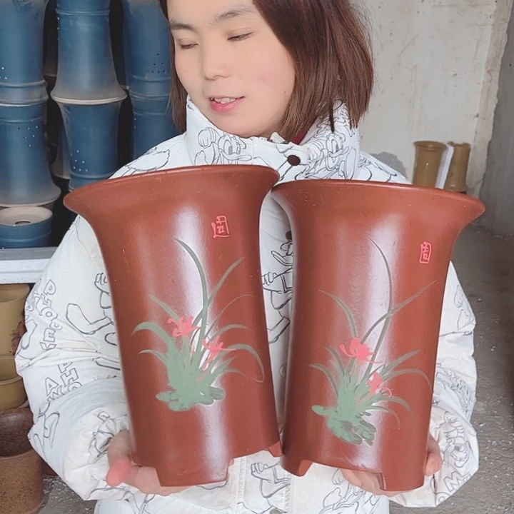 紫砂花盆宜兴紫砂花盆