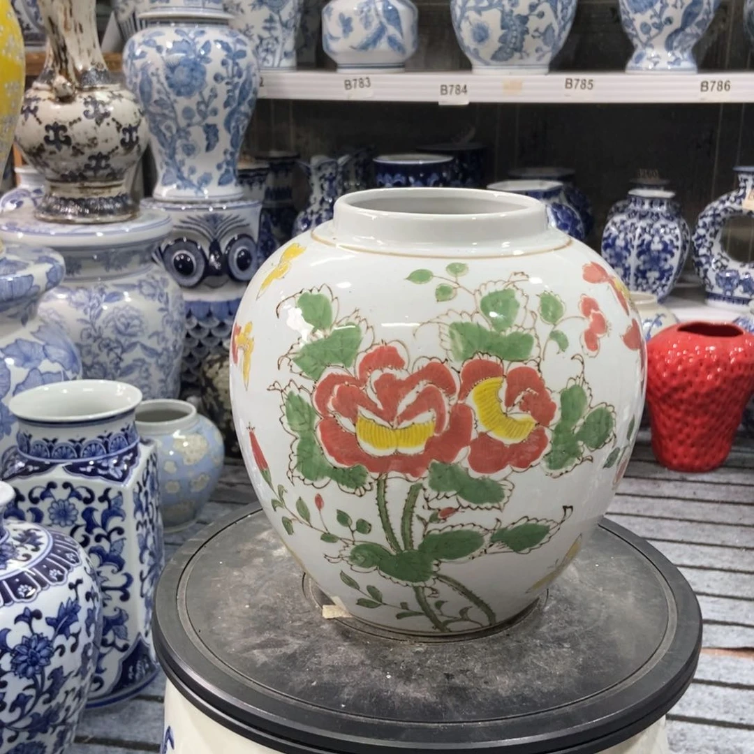 摆件微瑕手绘釉下彩